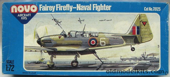 Novo 1/72 Fairey Firefly F Mk.1 - Royal Dutch Navy Sumatra or Canadian Navy HMCS Magnificent 1950 - (ex-Frog), 78125 plastic model kit